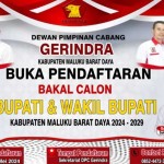 DPC Gerindra MBD Buka Pendaftaran Balon Bupati Dan Wakil Bupati