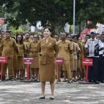 Bupati MBD Pimpin Apel Gabungan ASN