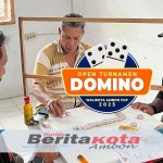Sparring Game Domino Jelang Turnamen Walikota Ambon Cup 2025 Dibuka di Kantor BeritaKota Ambon