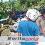 Laka Lantas Tunggal di Ruas Jalan Hatiwe Besar, Pengemudi  Dilarikan ke RS